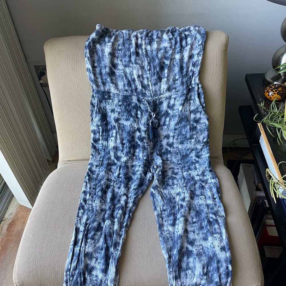 Soft tube top jumpsuit